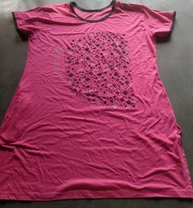 Vibrant Pink Graphic T-Shirt