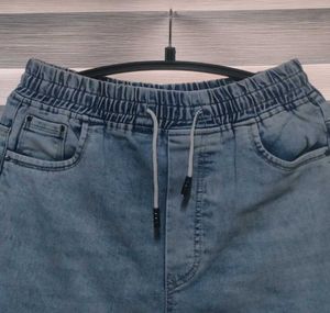 Denim Jogger Pants