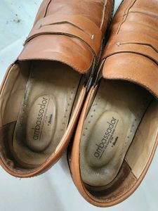BATA - Men's Brown Leather Loafers
