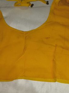 Yellow Embellished Saree
