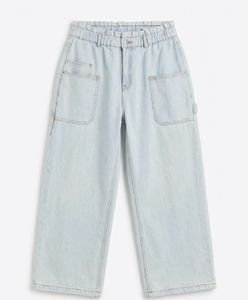Light Wash Carpenter Wide Leg Jeans