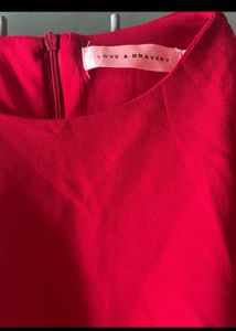 Chic Red &amp; Black Sheath Dress