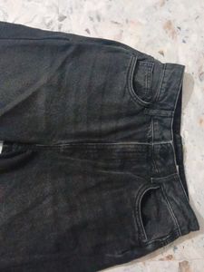 Vintage Wash Black Denim Jeans