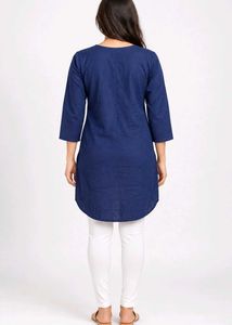 Stylish Blue Cotton Kurta
