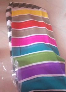 Vibrant Striped Saree