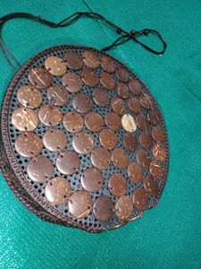 Boho Round Coconut Shell Bag