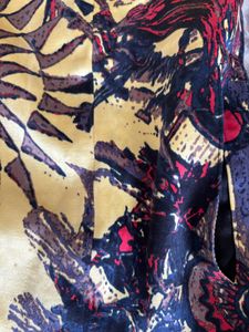 Unique Print Short Sleeve Dress