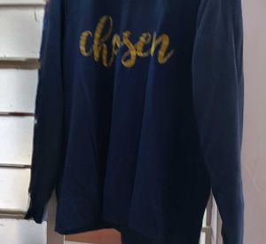 Dnmx Blue "Chosen" Graphic Long Sleeve Top