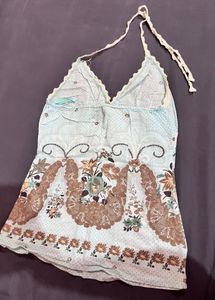 Boho Floral Halter Top