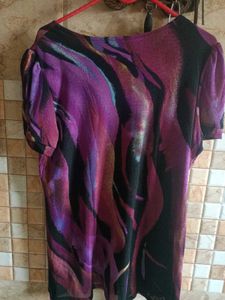 Purple Embellished Top