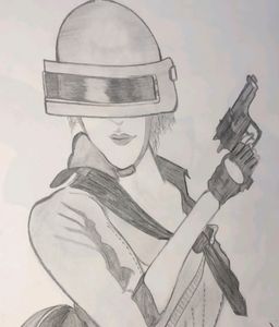 Pubg Pencil Sketch
