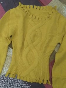 Yellow Knit Sweater