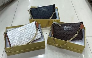 Michael Kors Monogram Clutch- BLACK