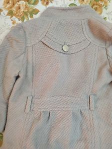 Stylish silver Buttoned Jacket with free plazo