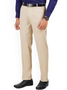 Men's Khaki Formal Trousers