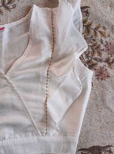 White Ruffle Top From Ajio