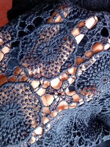 Navy Blue Lace Dress