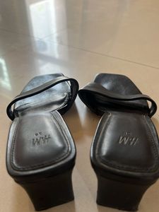 H&amp;M Black Square Toe Heels
