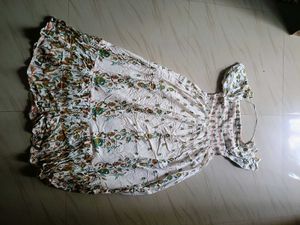 Boho Floral Smocked Maxi Dress