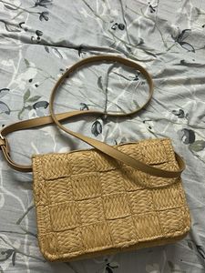 Woven Straw Crossbody Bag