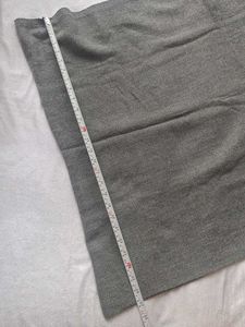 Gray Fringed Scarf