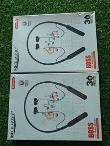 Rock Music Wireless Neckband Earphones 2 pcs