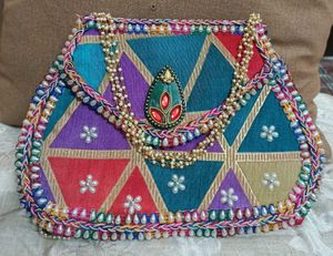 Boho Beaded bridal Clutch ✨