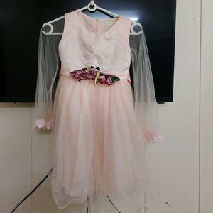 beautiful peach frock