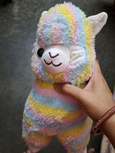 good condition Cute Rainbow Alpaca Plush Toy