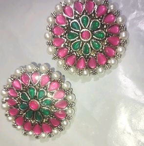 Multi Color Party Wear 2 Studs / Earring