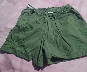 Women's Olive Green Shorts