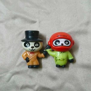 Set of 2 Magician and Racer Panda