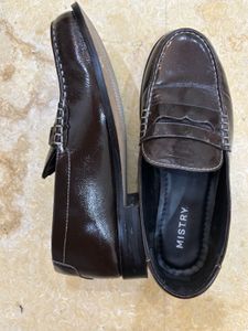 MISTRY chic women’s  Brown Leather Loafers