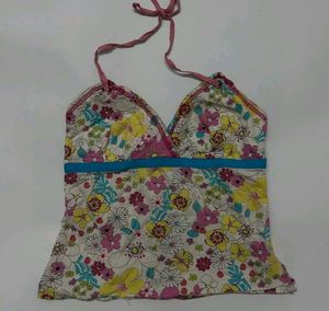 Floral Halter Neck Top