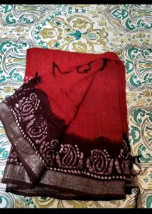 lilen cotton saree ( fixed price)