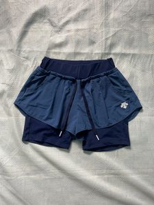 DESCENTE Blue Athletic Skort Shorts