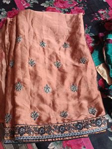 Embroidered Silk Saree