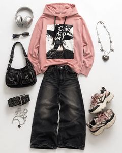 Max Pink Graphic Hoodie