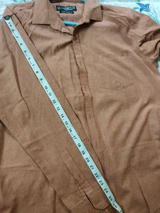 Men's Classic Brown Long Sleeve Shirt