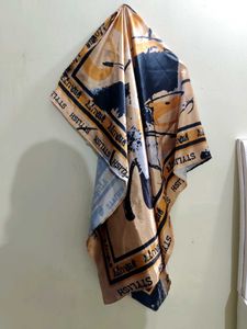 Printed silk Scarf
