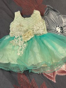 Adorable Party Dress - Mint Green & Lace