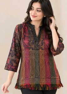 Vibrant Paisley Print Kurta