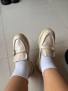 Cream Loafers