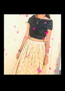 Sparkling Black Sequin Blouse