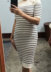 Striped Body Con Dress