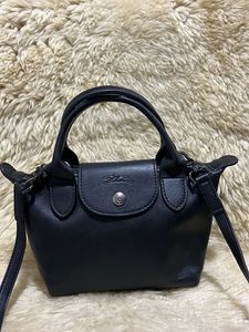 Longchamp Chic Black Leather Handbag