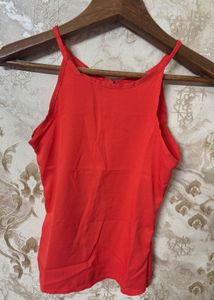 Orange Backless Top