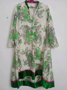 Elegant Floral Print Kurta