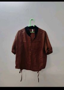 CUTE BROWN TOP✨