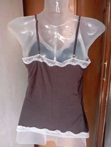 Cozy Lace Trim Sleep Camisole